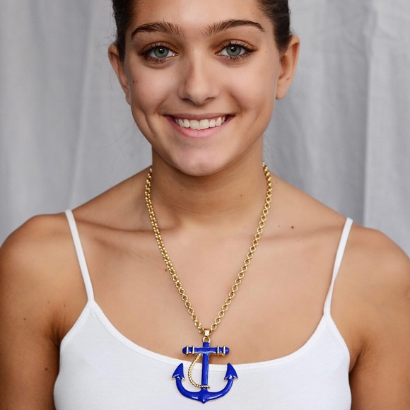 Beautiful Enamel Anchor Necklace - Picture 3 of 3